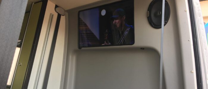 Custom Vehicle Entertainment System Installation – TV & Audio Integration Custom vehicle TV and speaker entertainment system installation by Car Stereo Tony