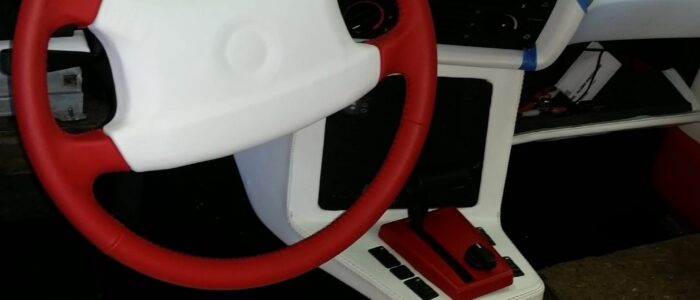 Custom Steering Wheel Wrap & Interior Refinishing – Car Stereo Tony Custom red and white steering wheel and interior upholstery upgrade