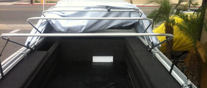 Custom Truck Bed Storage & Upholstery Fabrication – Car Stereo Tony Custom upholstered truck bed storage build by Car Stereo Tony in Orange County