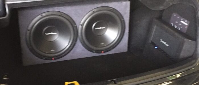 Custom Dual Subwoofer & Amplifier Installation – Orange County Dual subwoofer trunk installation with amplifier by Car Stereo Tony