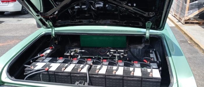 High-Performance Car Audio Battery Upgrade – Car Stereo Tony Custom trunk battery bank installation for high-performance car audio system in Orange County